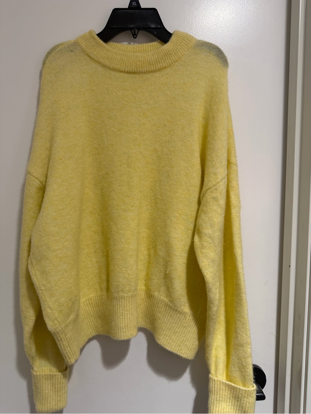 Pilcro Soft Yellow Crewneck Sweater